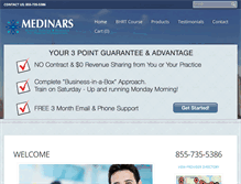 Tablet Screenshot of medinars.com